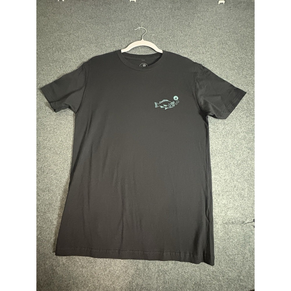 Body Glove Men's Small Black Graphic T-Shirt Fish Logo